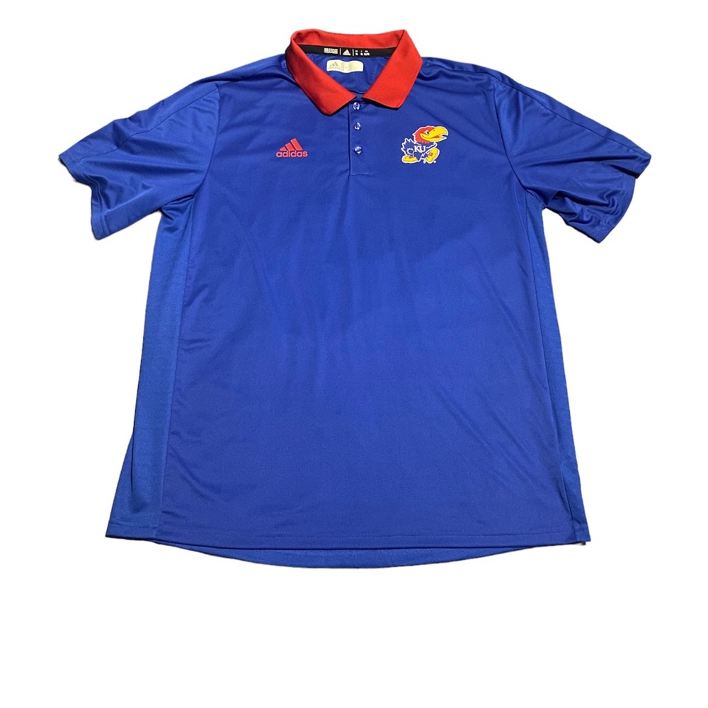 Men’s XL Adidas University of Kansas Polo
